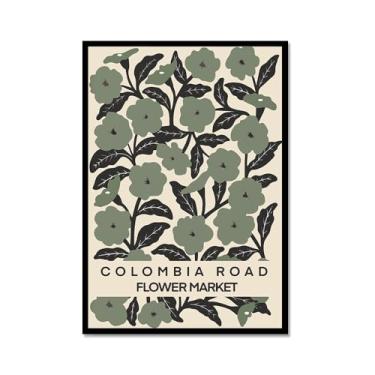 Imagem de Impressão de arte de parede verde sálvia Matisse impressão abstrata mercado de flores Picasso exposição pôsteres em tela minimalista linha arte folha boho decoração de quarto (SKU5,12x16 polegadas =