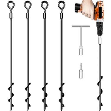 Imagem de Anclajes de Tierra en Tornillo para Trampolín, Alta Resistencia - Pamo