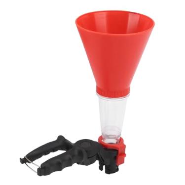 Imagem de QANYEGN Funil de óleo do motor, kit de funil de óleo de carro ABS espessado, kit de funil de óleo de motor automotivo com conector ajustável para carros, caminhões