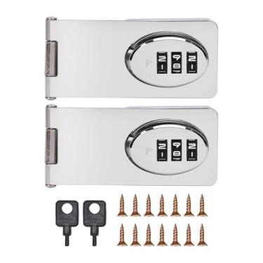 Imagem de VBESTLIFE Fechadura de Gabinete Sem Chave de 3 Dígitos, 2 Métodos de Instalação, Fechadura de Combinação Sem Broca para Gavetas, Armários, Guarda-roupas e Armários de Cozinha, Child Pro (2PCS)