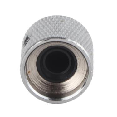 Imagem de KIMISS 4 Pçs Botão da Guitarra Elétrica Liga de Alumínio Com Chave Sextavada-acessórios Elegantes do Instrumento Musical para Desempenho Aprimorado (Prata)