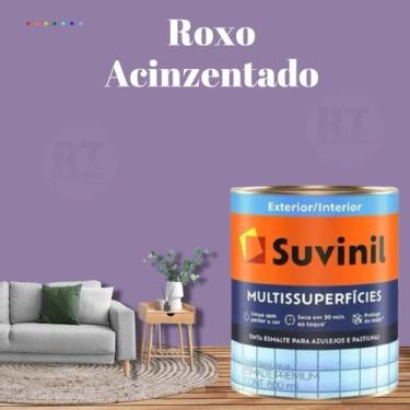 Imagem de Tinta Epóxi Suvinil Multissuperfícies Antimofo Base Água Cor Roxo Lavá