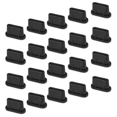 Imagem de Capa USB C, pacote com 20 capas de porta de carregamento antipoeira tipo C para iPhone 16 15 Pro Max, Samsung Galaxy S24, S23, S22, S21, S20, A53, Note 20, Pixel, MacBook, Laptop, todos os