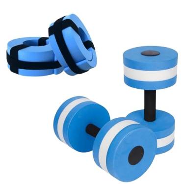 Imagem de MANO Halteres para exercícios aquáticos esportivos Aqua Fitness barras de mão para exercícios incluem conjunto de tornozelo para hidroginástica