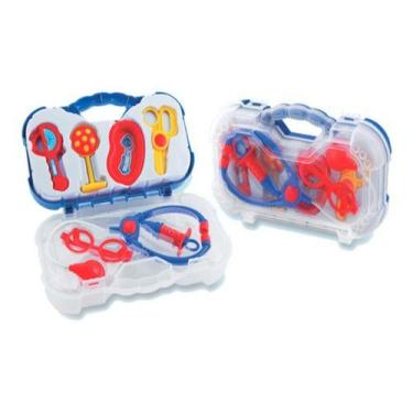 Imagem de Maleta Médico Infantil Brinquedo Didático 7 Acessórios - Paki Toys