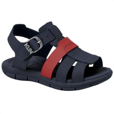 Imagem de Papete Sandália Baby Klin Tic Tac Casual Confortável Estiloso Masculina-Masculino