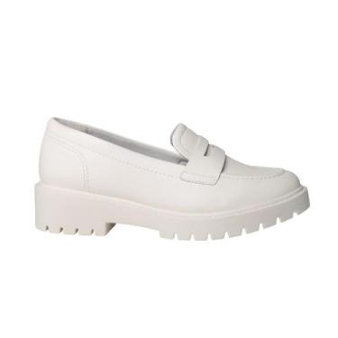 Imagem de Sapato Feminino Mocassim Comfortflex 23-73301-2, Marfim, 37