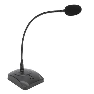 Imagem de Asixxsix Microfone Com Fio de Pescoço de Ganso de Mesa, Microfone Condensador Profissional Com Mangueira de Metal Flexível Ajustável de 360 ​​graus e Redução de Ruído, para Gravação de