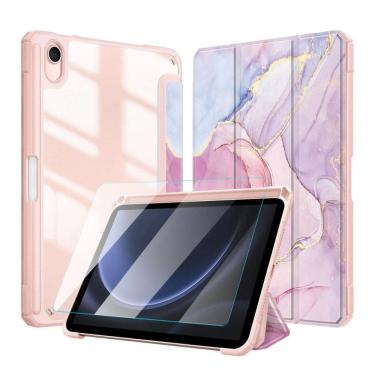 Imagem de Capinha Estampa Mármore Para Samsung S9 Fe 10.9 X510 + Vidro