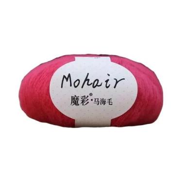 Imagem de Fio De Mohair Macio 25g 160m Para Tricô Manual E Crochê, Lã Para DIY, 