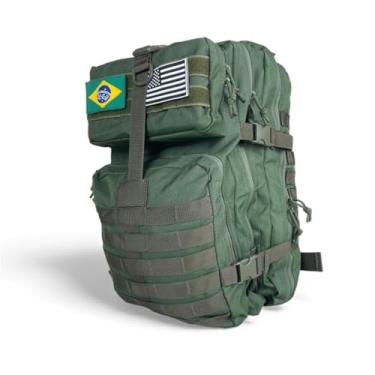 Imagem de Mochila Tática Militar Masculina Grande Com regulagem para deixa-la compacta (Preto)