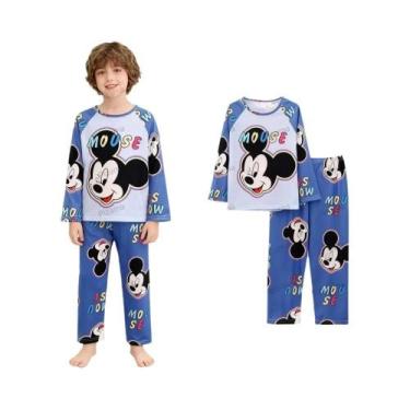 Imagem de Pijamas De Manga Longa Lilo & Stitch Para Meninas, Confortáveis E Maci