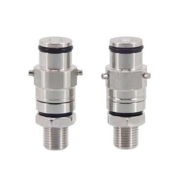 Imagem de Poste de cerveja a gás com trava de pino de cerveja caseira com montagem de anteparo de rosca de 0,6 cm de aço inoxidável, acessórios para fabricação de cerveja (gás e cerveja)