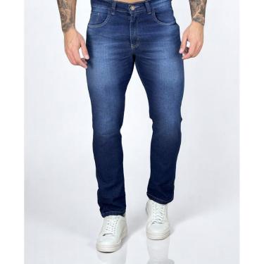 Imagem de Calça Jeans Escuro Masculina com Lycra Confort Tamanho:40;Cor:;Gênero:Masculino-Masculino