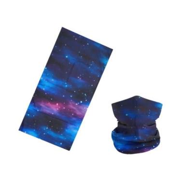 Imagem de Bandana De Ciclismo Unissex Com Estampa De Estrelas, Sem Costura, Prot
