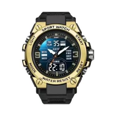 Imagem de Relógio Esportivo Digital Masculino Em Liga Com Alarme, Cronômetro E F