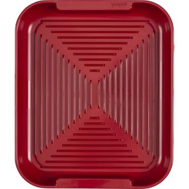 Imagem de GoodCook Grelha de micro-ondas para uso diário, bandeja de bacon livre de BPA e bandeja de cozinha, panelas de micro-ondas de 25 cm para bacon, salsicha e cachorro-quente, seguro para calor a 204 °C,