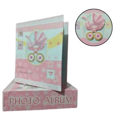 Imagem de Álbum de fotos 20 páginas álbum fotos infantis 9188 Cor Rosa