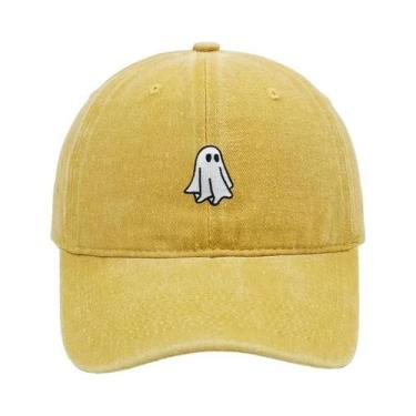 Imagem de Boné De Beisebol Bordado Com Padrão De Fantasma De Halloween Para Home