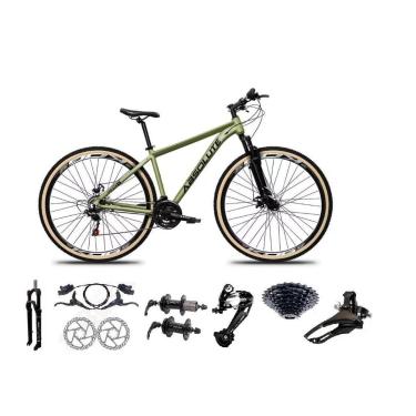 Imagem de Bicicleta Aro 29 Absolute Nero 4 Kit 27v K7 Freio Hidráulico 3x9 Suspensão 100mm Trava Pneu Faixa-Unissex