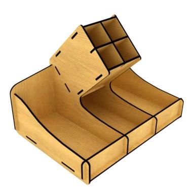 Imagem de Porta Guardanapo E Sachê Em Mdf - Kit 10 Unidades