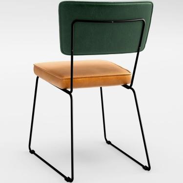 Imagem de Mesa 160cm Off White E 6 Cadeiras Facto Verde Musgo Whisky