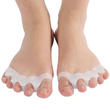 Imagem de Separador silicone de dedos protetor corretor joanete - SWG, BRANCO