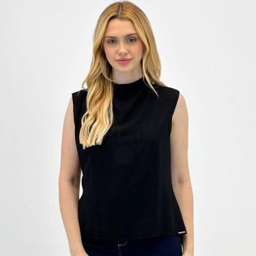 Imagem de Blusa Bana Bana Regata Gola Alta em Tecido Feminina-Feminino