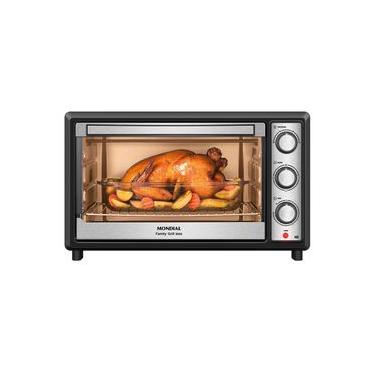 Imagem de Forno Elétrico 48L Family Grill Inox Mondial Preto/Inox 1800W - FRN-48-BI
