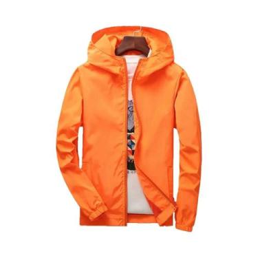 Imagem de Jaqueta Masculina Juvenil Com Capuz E Zíper, Moda Casual Fina De Cor S