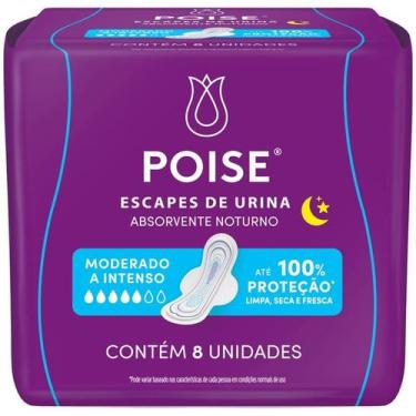 Imagem de Absorvente Adulto Feminino Poise com 8 unidades