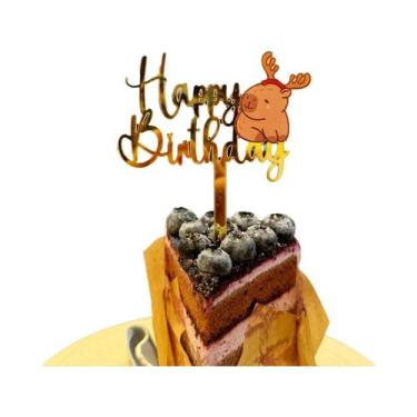 Imagem de Topo De Bolo De Acrílico Capivara Para Aniversário Infantil E Chá De B