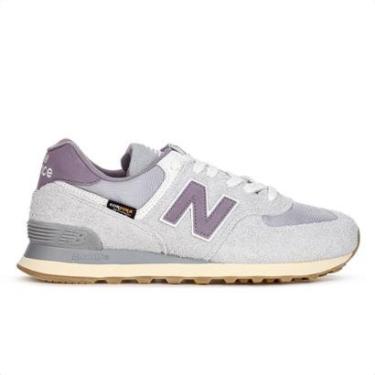 Imagem de Tênis New Balance 574 Cinza e Roxo - Feminino-Feminino