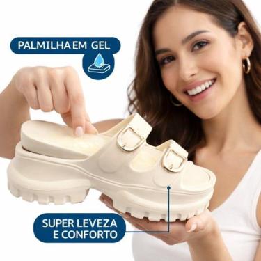 Imagem de Papete Feminina Plataforma Confortável Com Fivela Ajustável - ROTA FRA