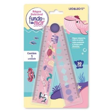 Imagem de Régua Dobrável Fundo do Mar 30cm Leo&Leo - Le&Leo
