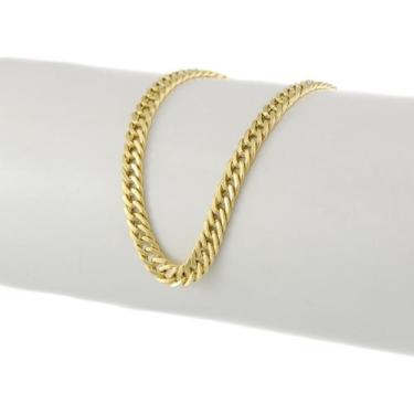 Imagem de Pulseira Feminina Ouro 18k 750 Grumet Dupla 4.7 18 Cm Linda - JOIE JOI