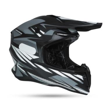 Imagem de Capacete Ims Revo Preto/Cinza Motocross Trilha Enduro