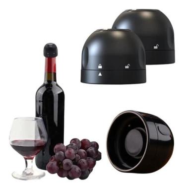 Imagem de 2 Tampa De Vinho Champanhe À Prova De Vazamento Mini Rolha Conserva Gu