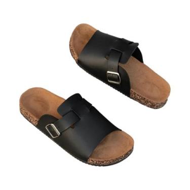 Imagem de Sandálias Casuais Masculinas Impermeáveis Com Solado Grosso Antiderrap