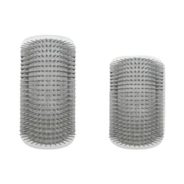 Imagem de Escova De Massagem E Arranhador 2 Em 1 Para Gatos, Montada Na Parede, 