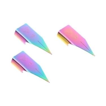 Imagem de Conjunto De Pontas De Caneta-tinteiro Em Aço Inoxidável Prateado De 0,