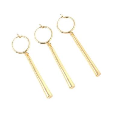 Imagem de Brincos De Cosplay Do Anime Roronoa Zoro Com Pingente Dourado E Clips 