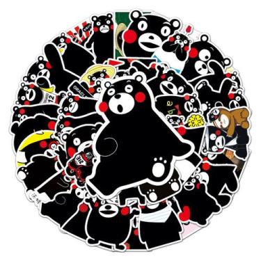 Imagem de Adesivo Kumamons Anime Vinyl Cartoon para garrafa de água (50 unidades