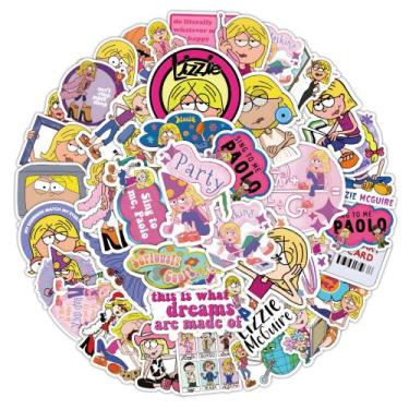 Imagem de Adesivos Lizzies Mcguires Anime à prova d'água, 50 unidades/pacote - y