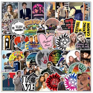 Imagem de Adesivos Supernaturals, anime, vinil impermeável, 50 unidades - yiweis