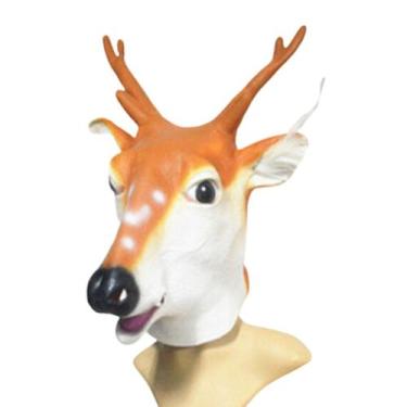 Imagem de Máscara Giraffe Latex Full Face Cover para Carnaval e Halloween - yiwe
