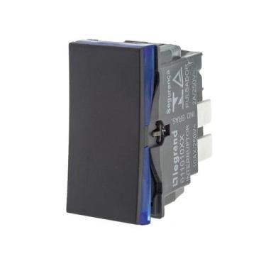 Imagem de Interruptor Simples 10A250V B. Automatic 1M Preta 611010PT - LEGRAND P