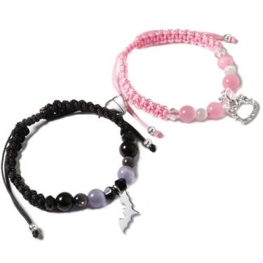 Imagem de Pulseiras de amizade SKIRIFLA Matching Heart para Her-2