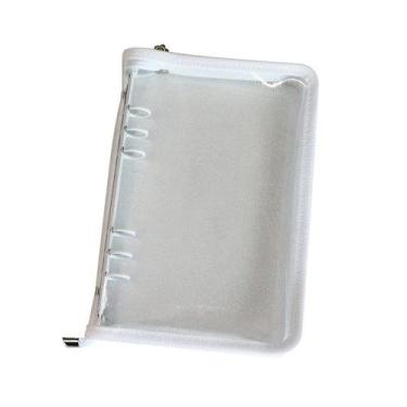 Imagem de Capa para caderno de PVC MultiBey A5 com zíper branco
