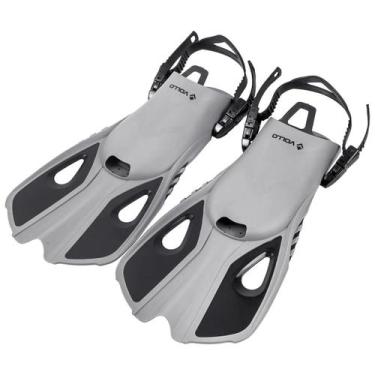 Imagem de NADADEIRA PÉ DE PATO PARA MERGULHO Adulto - Vollo, P/M, Cinza